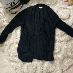 Black oversized cardigan